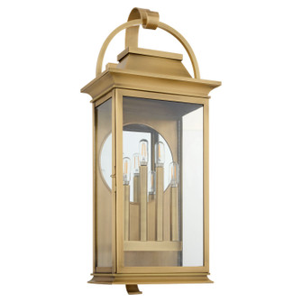 Concord Four Light Outdoor Wall Sconce in Heritage Brass (208|11997)