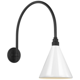 Academy Barn Light LED Barn Light in Matte Black (268|TOB 2815MBK/S10-WHT)