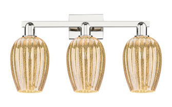 Arcadia Three Light Bath Vanity in Polished Nickel (405|716-3W-PN-G457-6ME)