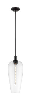 Arcadia One Light Pendant in Matte Black (405|716-1S-BK-G456-8CL)