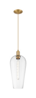 Arcadia One Light Pendant in Brushed Brass (405|716-1P-BB-G456-8CL)