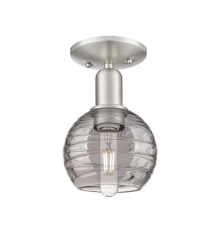 Arcadia One Light Semi-Flush Mount in Brushed Satin Nickel (405|716-1C-SN-G1213-6SM)