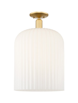 Arcadia One Light Semi-Flush Mount in Satin Gold (405|716-1C-SG-G559-12GWH)