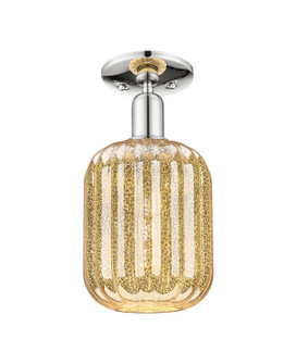 Arcadia One Light Semi-Flush Mount in Polished Nickel (405|716-1C-PN-G460-7ME)
