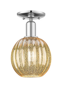 Arcadia One Light Semi-Flush Mount in Polished Chrome (405|716-1C-PC-G458-7ME)