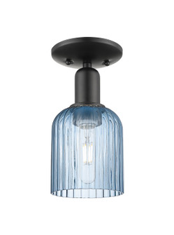 Arcadia One Light Semi-Flush Mount in Matte Black (405|716-1C-BK-G559-5BL)