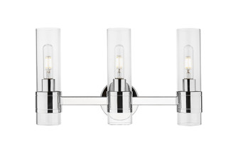 Downtown Urban Three Light Bath Vanity in Polished Chrome (405|467-3W-PC-G467-CL)