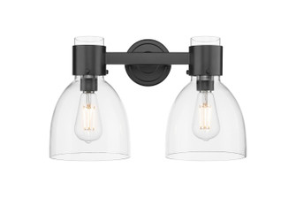 Downtown Urban Two Light Bath Vanity in Matte Black (405|464-2W-BK-G464D-7CL)