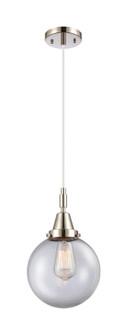 Caden One Light Pendant in Polished Nickel (405|447-1P-PN-G202-8)