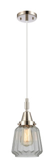 Caden One Light Pendant in Polished Nickel (405|447-1P-PN-G142)