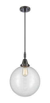 Caden One Light Pendant in Matte Black (405|447-1P-BK-G202-12)