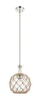 Ballston One Light Pendant in Polished Nickel (405|415-1SR-PN-G122-10RB) Ballston One Light Pendant in Polished Nickel (405|415-1SR-PN-G122-10RB)