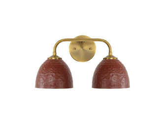 Shepard Two Light Vanity in Modern Brass (62|6950-BA2 MBS-RC)