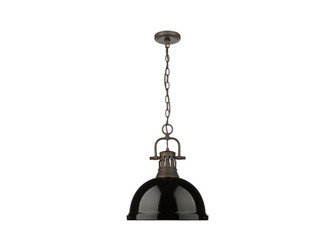 Duncan One Light Pendant in Rubbed Bronze (62|3602-L RBZ-BK)