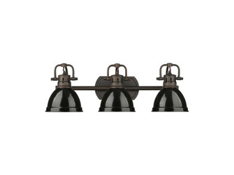 Duncan Three Light Vanity in Rubbed Bronze (62|3602-BA3 RBZ-BK)