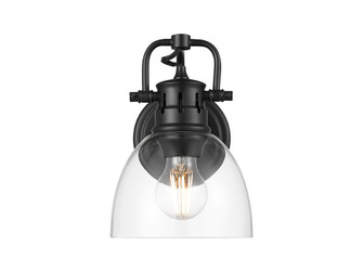 Duncan One Light Vanity in Matte Black (62|3602-BA1 BLK-CLR)