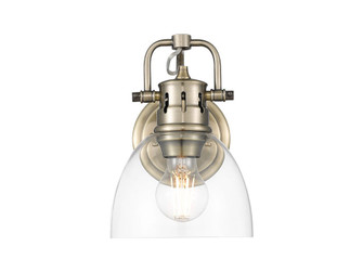 Duncan One Light Vanity in Aged Brass (62|3602-BA1 AB-CLR)