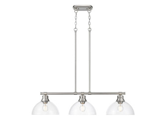 Duncan Three Light Linear Pendant in Pewter (62|3602-3LP PW-CLR)