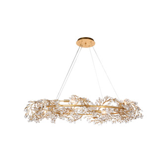 Ludovica 16 Light Chandelier in Sunwashed Goldleaf (374|H25115R-10)