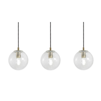 Palla Three Light Linear Pendant in Light Antique Brass (162|PLAP07MBLBLNR3)