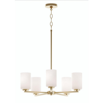 Leo Five Light Chandelier in Light Antique Brass (162|LEOP24MBLB)