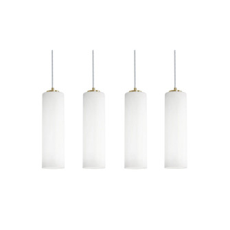 Leo Four Light Linear Pendant in Light Antique Brass (162|LEOP0412MBLBLNR4)