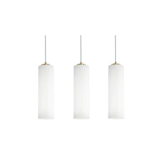 Leo Three Light Linear Pendant in Light Antique Brass (162|LEOP0412MBLBLNR3)