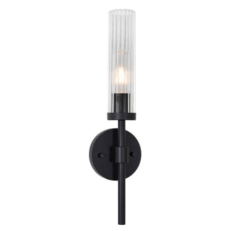 Huntington One Light Wall Sconce in Black (162|HNTS0518MBBK)