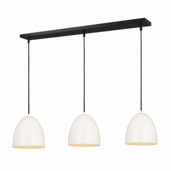Z-Studio Three Light Pendant in Satin White (224|6012P12-3L-SWH)