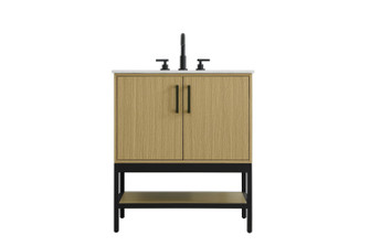Lennox Bathroom Vanity in Honey Brown (173|VF60730MHB)
