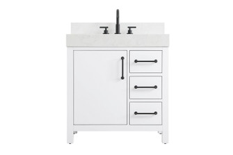 Nathan Bathroom Vanity in White (173|VF60632WH-BS)