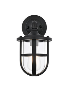 Hugo One Light Outdoor Wall Sconce in Black (173|OD807W12BK)
