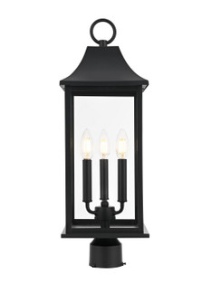 Shepard Three Light Outdoor Post Mount in Black (173|OD503P24BK)