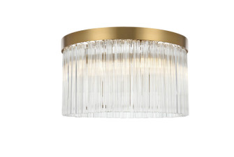 Harlow Four Light Flush Mount in Satin Gold (173|1070F16SG)