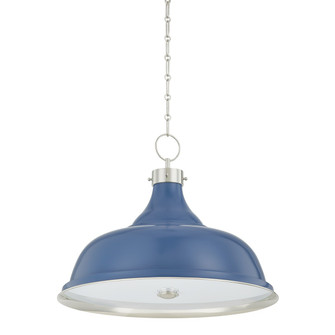 Painted No. 1 Four Light Pendant in Polished Nickel/Soft French Blue (70|MDS300L-PN/FBL)
