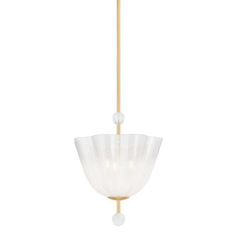 Cambria Heights Three Light Lantern in Aged Brass (70|7817-AGB)