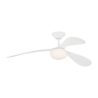 Drape Smart 58 LED 58''Ceiling Fan in Matte White (71|3DPSM58RZWD)