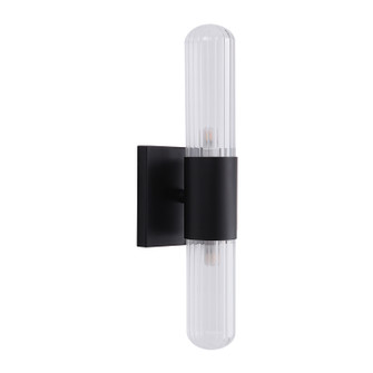Cyla LED Wall Sconce in Ribbed Clear (443|WS135)
