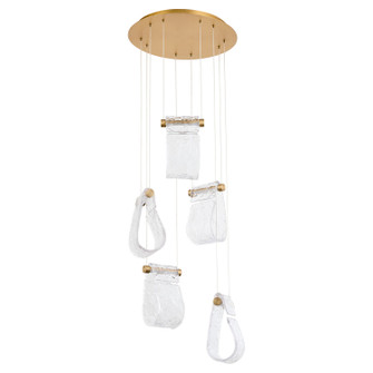 Veer LED Pendant in Aged Brass (440|3-6102-40)