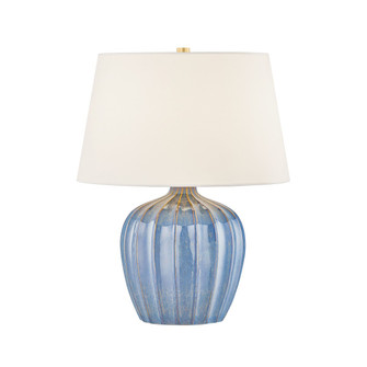 Myla One Light Table Lamp in Aged Brass/Ceramic Spring Lake (428|HL1029201-AGB/CSL)