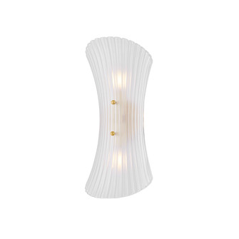 Esmae Two Light Wall Sconce in Aged Brass (428|H1060102-AGB)