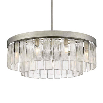 Ciara Nine Light Chandelier in Peruvian Silver (62|1768-9 PS-HWG)