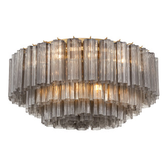 Addis 16 Light Flush Mount in Aged Brass (60|ADD-331-AG-SM)