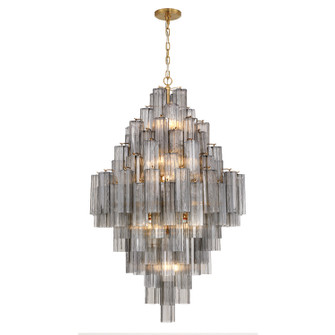 Addis 20 Light Chandelier in Aged Brass (60|ADD-319-AG-SM)