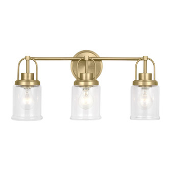 Anders Three Light Vanity in Satin Brass (454|GLV1073SB) Anders Three Light Vanity in Satin Brass (454|GLV1073SB)