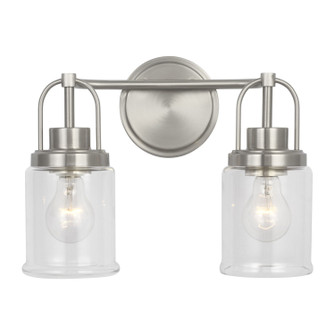 Anders Two Light Vanity in Brushed Nickel (454|GLV1072BS) Anders Two Light Vanity in Brushed Nickel (454|GLV1072BS)