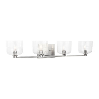 Lochdale Four Light Vanity in Brushed Nickel (454|DJV1114BS) Lochdale Four Light Vanity in Brushed Nickel (454|DJV1114BS)