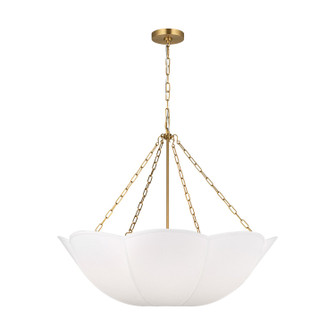 Stassi Four Light Chandelier in Burnished Brass (454|AC1174BBS)