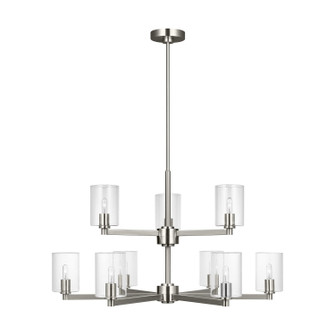 Fullton Nine Light Chandelier in Brushed Nickel (454|3164209C-962)