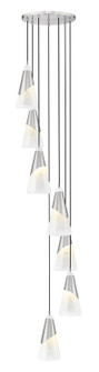 Aimie Seven Light Chandelier in Brushed Nickel (224|828P7-7R-BN)